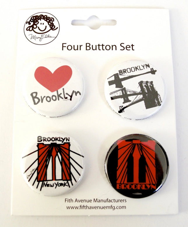 Brooklyn 4 Button Set
