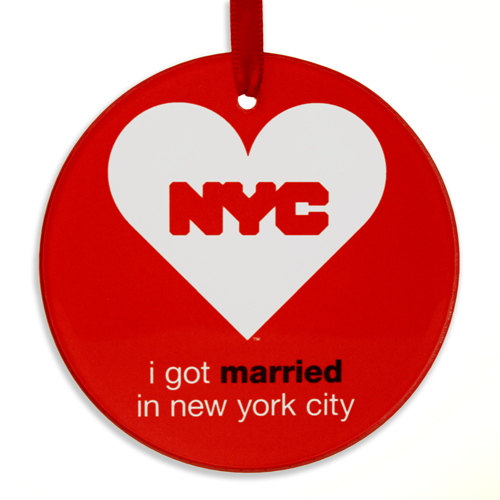 I got married in NYC Ornament