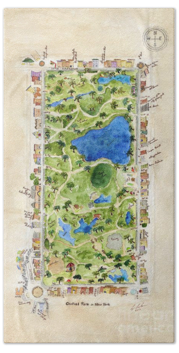 Central Park Tea Towel