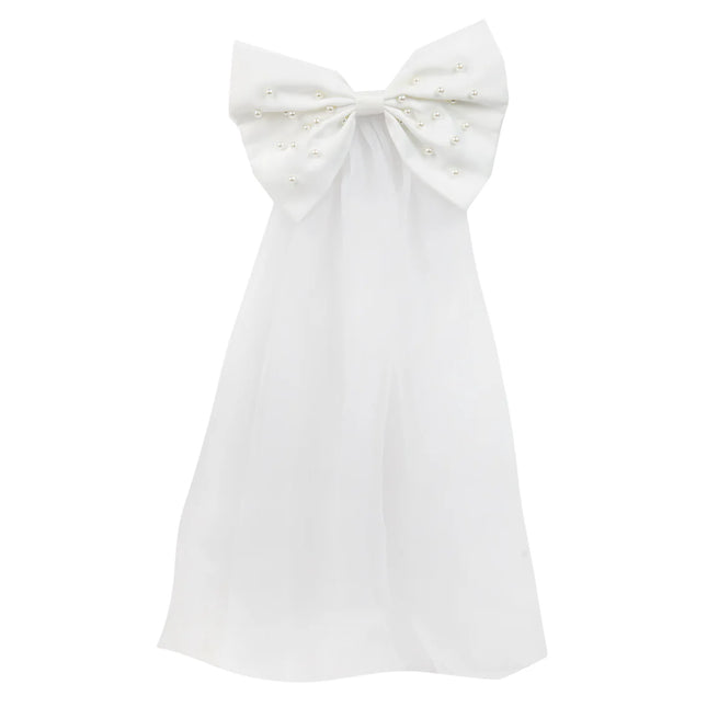 Hair Bow with Veil