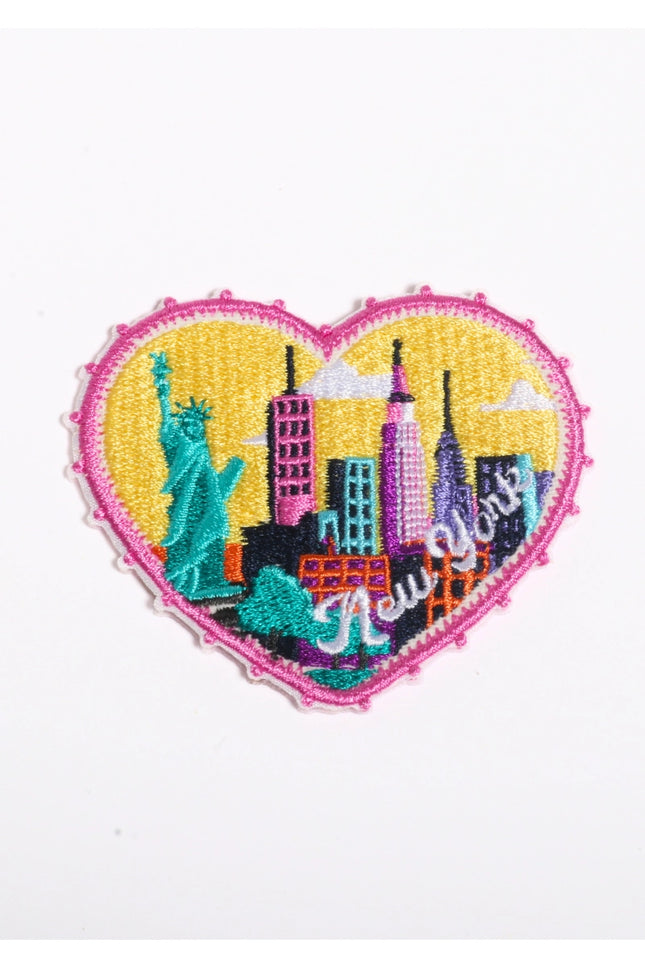 New York Embroidered Iron-On Patches
