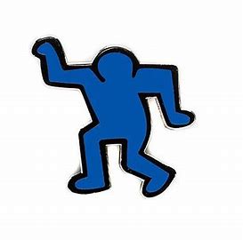 Keith Haring Dancing Man Pin