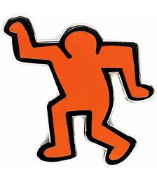 Keith Haring Dancing Man Pin