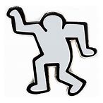 Keith Haring Dancing Man Pin