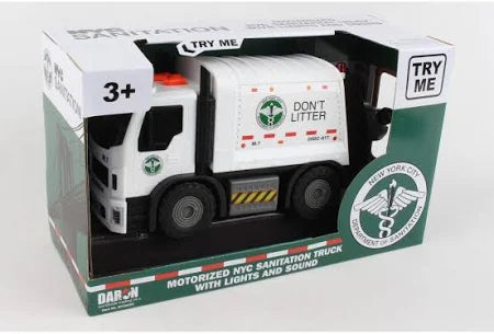 DSNY Motorized Garbage Truck W/Lights, Sound & Lifting Trash